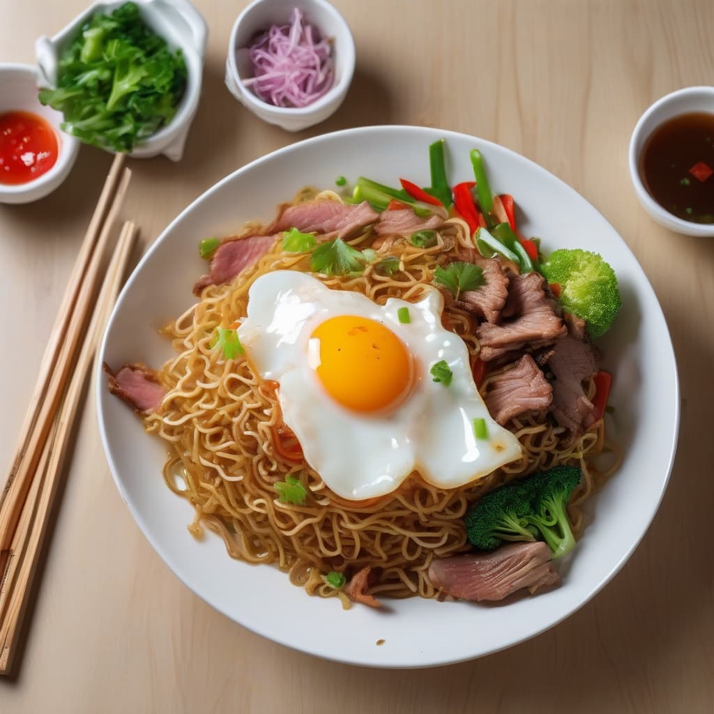 Crispy Fried Egg Noodles - Mi Xao Gion