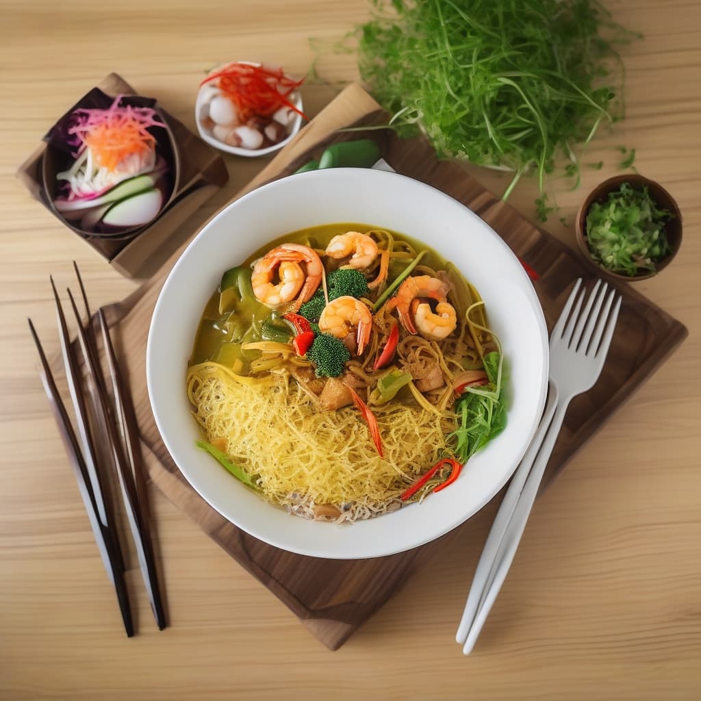 Singapore Noodles / Bun Xao Cari
