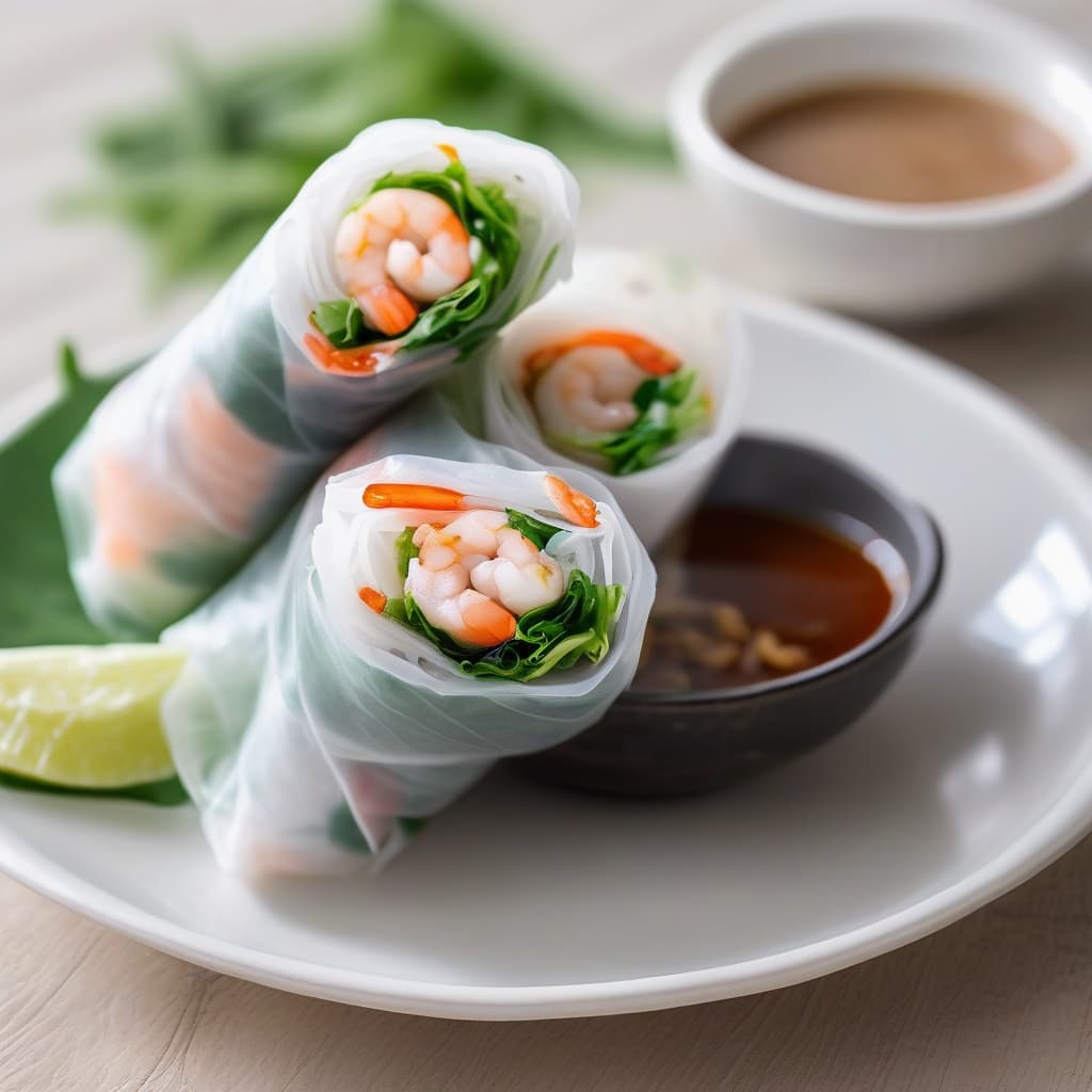 Fresh Spring Rolls / Goi Cuon Tom (2 Rolls)