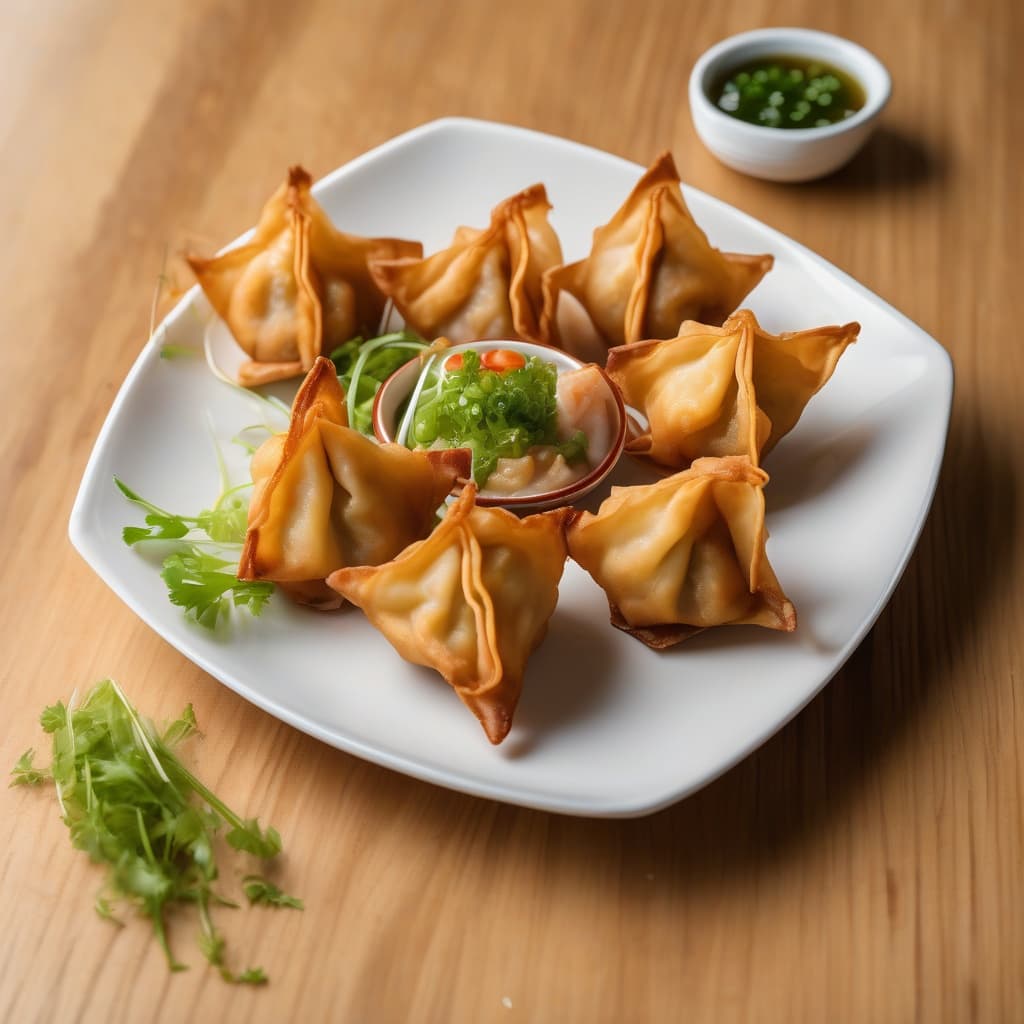 Deep-Fried Wonton Shrimps and Pork / Wonton Chien (6 Pieces)