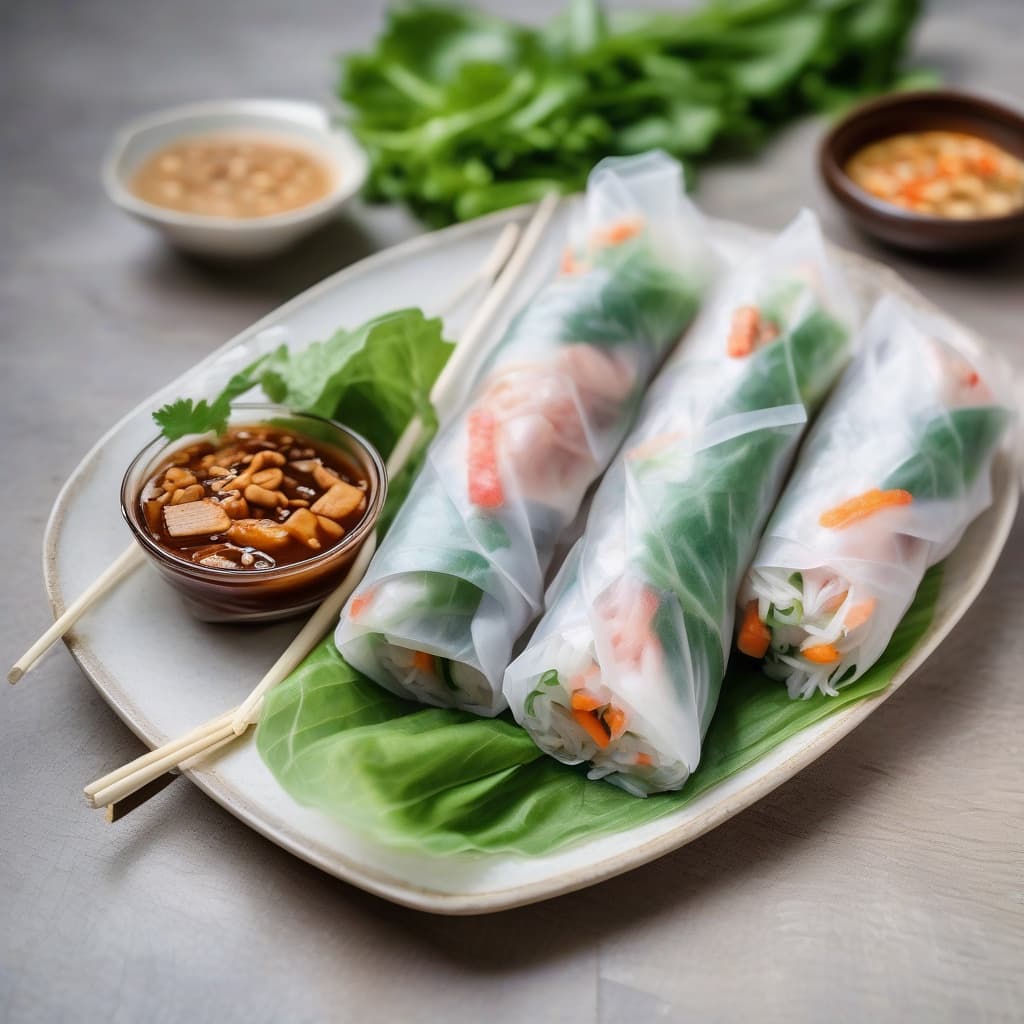 Goi Cuon Nem Nuong (2 Rolls)
