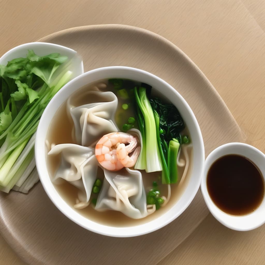 Egg Noodles and Wonton Soup / Mi Wonton Soup