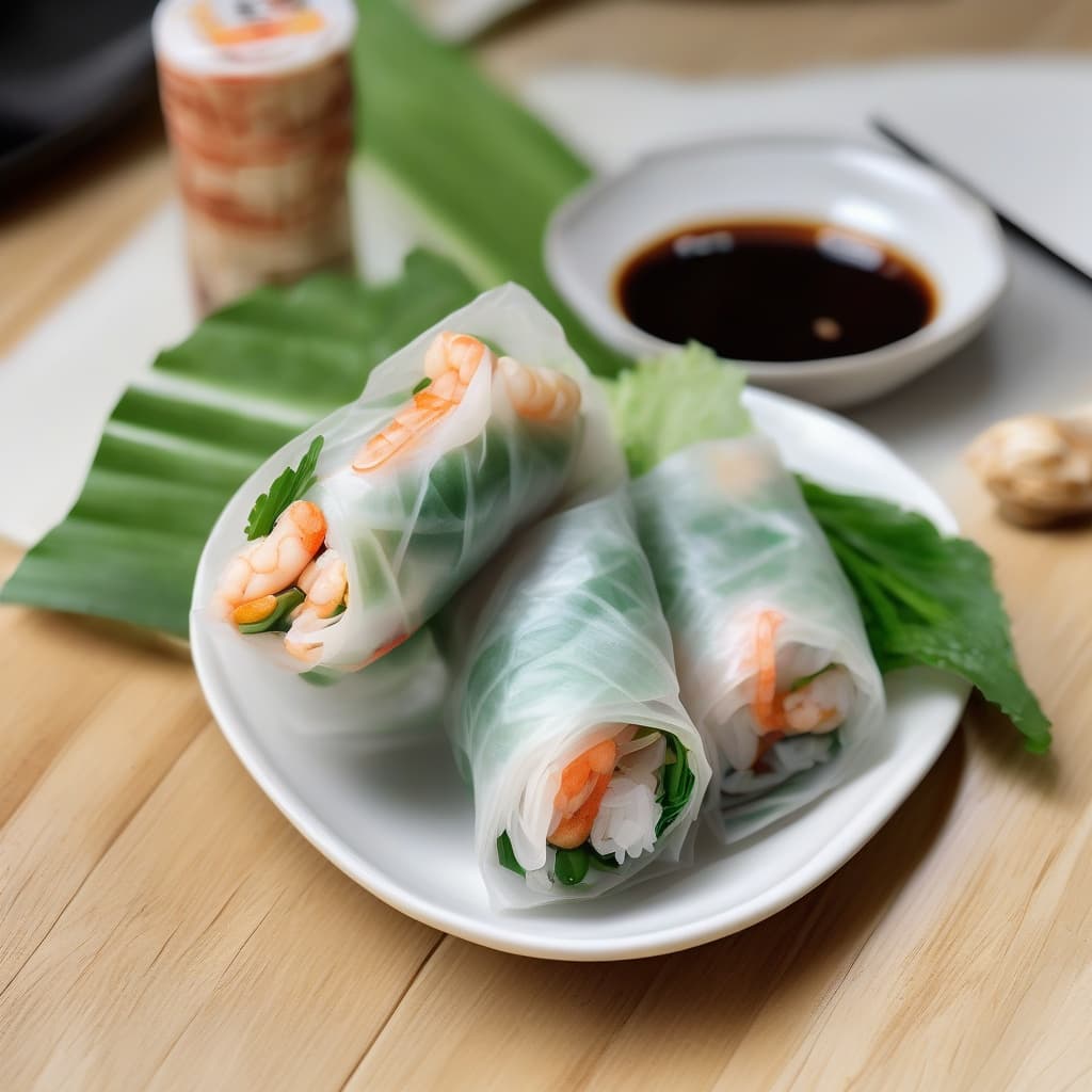 Goi Cuon Chao Tom (2 Rolls)
