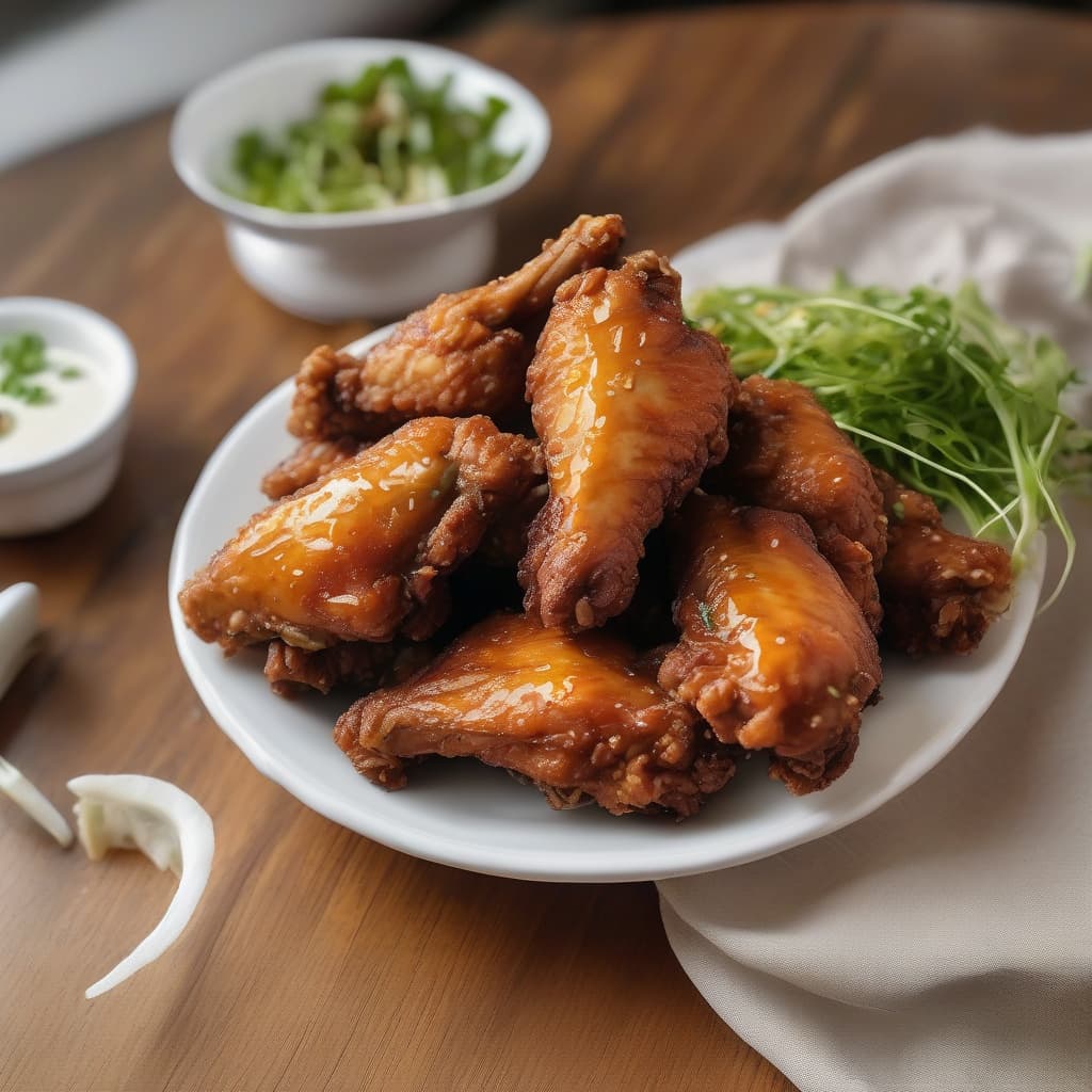 Deep-Fried Chicken Wings with Fish Sauce / Canh Ga Chien Nuoc Mam (5 Pieces)