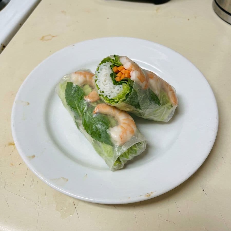 Fresh Spring Rolls / Goi Cuon Tom (2 Rolls)